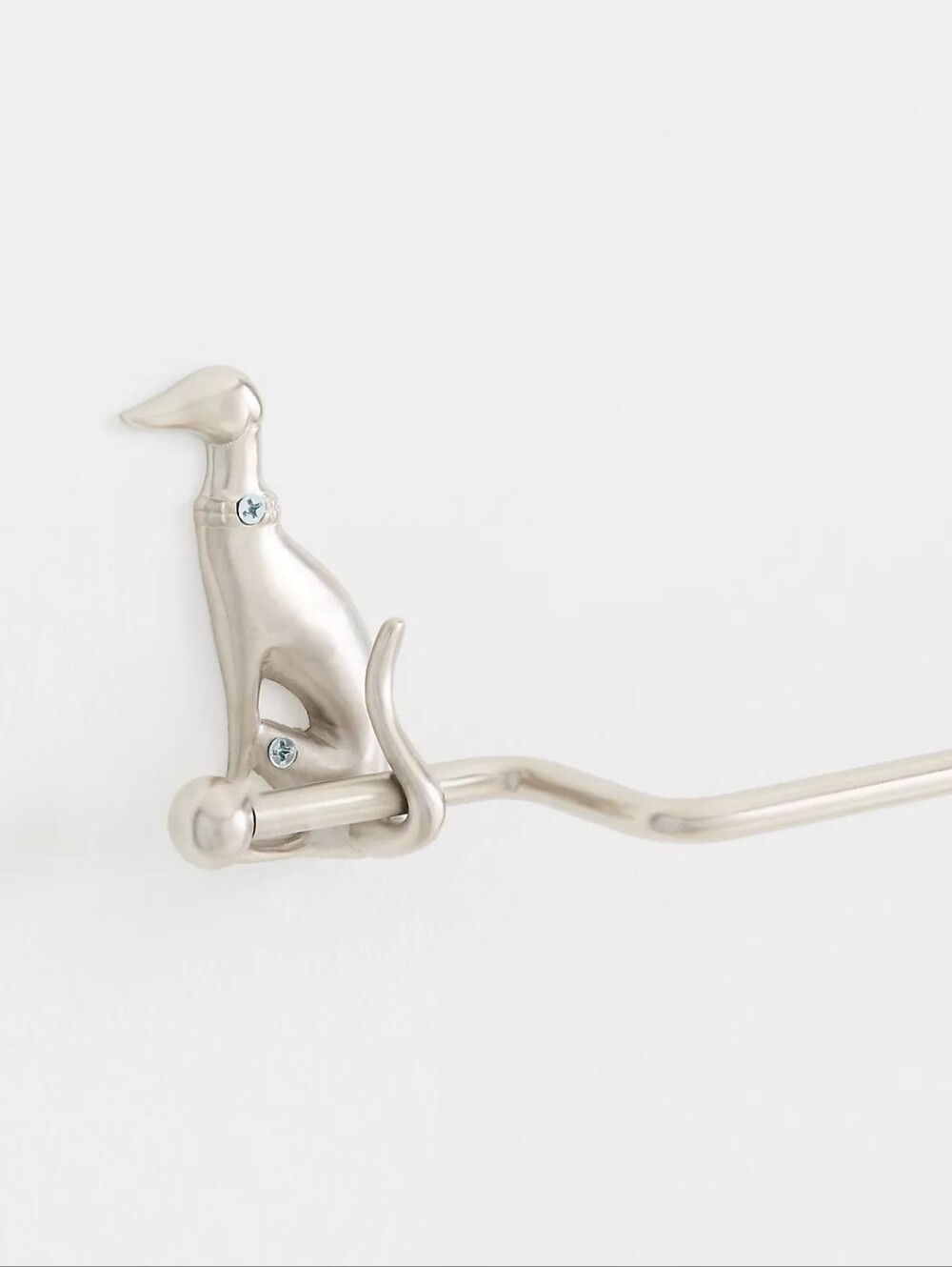 Anthropologie Caine Dog Brass Towel Bar - Picture 2 of 3
